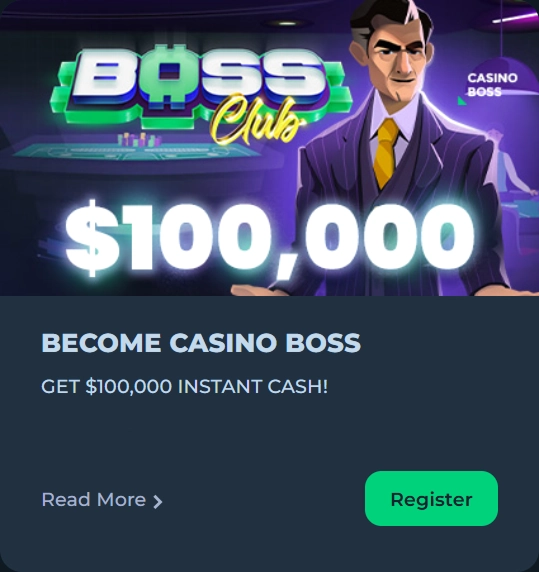 bonus-3 Boss Club 100000 dollars boss mascot